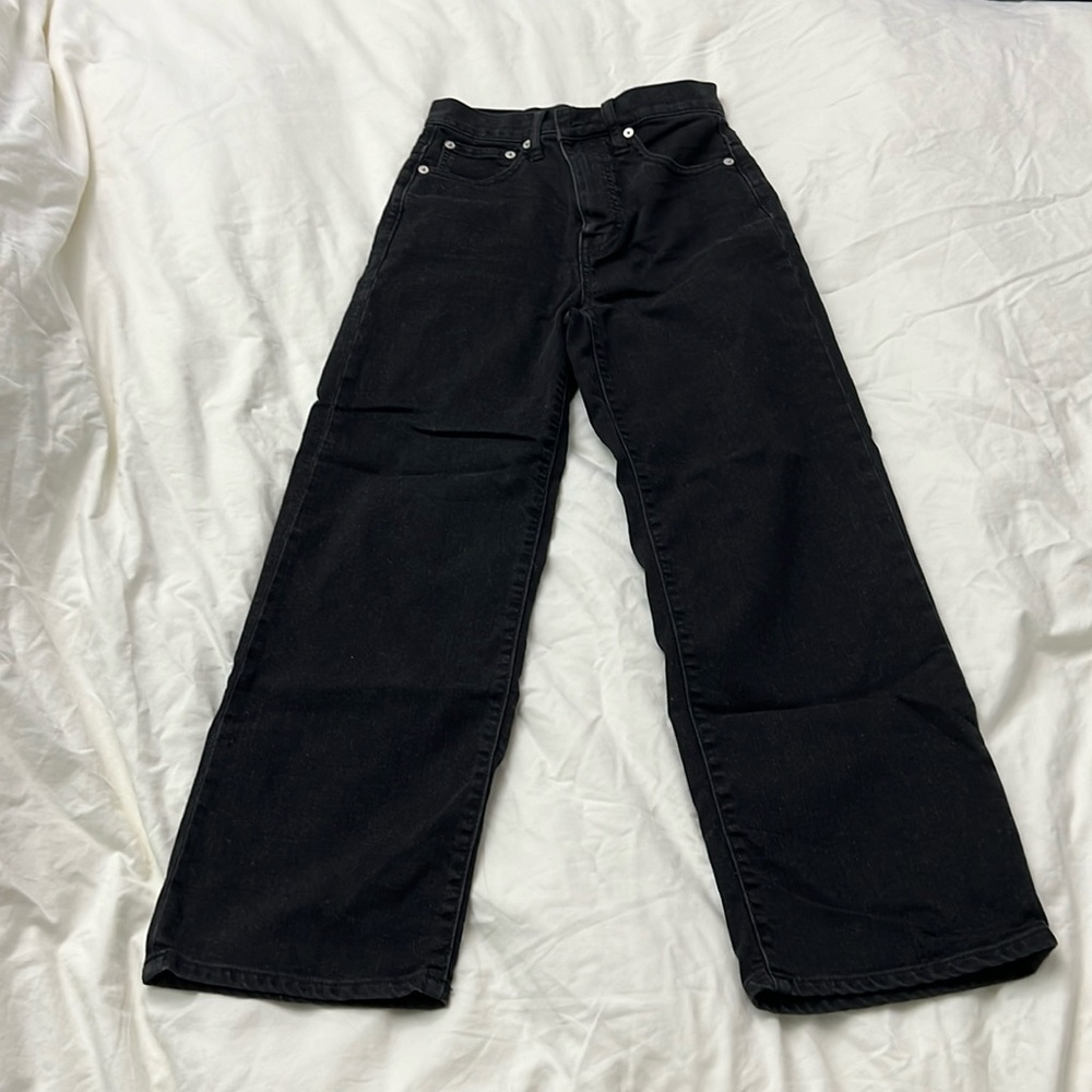 Madewell Slim Wide-Leg Crop Jeans